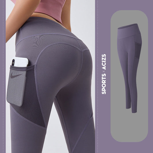 4D Elastic Yoga Pants With Pocket